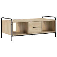 vidaXL Kaffeebord Sonoma-ek 99,5 x 49 x 41 cm Konstruerat trä