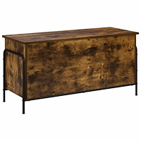 vidaXL Förvaringslåda Rökt ek 80 x 40 x 49,5 cm Konstruerat trä