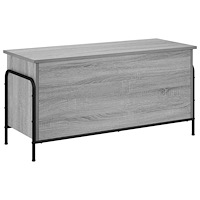 vidaXL Förvaringslåda Grå Sonoma 80 x 40 x 49,5 cm Konstruerat trä