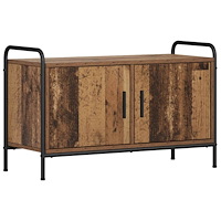 vidaXL TV-skåp 79,5 x 33 x 50 cm Gammalt trä Konstruerat trä