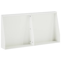 vidaXL Stödvägg 2 st 40 x 12 x 30 cm Stål Vit