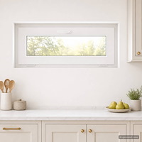 vidaXL Källarfönster inre färg vit RISOR 90 x 45 cm PVC och klart glas