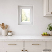 vidaXL Källarfönster inre färg vit RISOR 50 x 55 cm