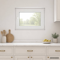 vidaXL Källarfönster inre färg vit RISOR 85 x 55 cm