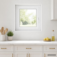 vidaXL Källarfönster inre färg vit RISOR 70 x 70 cm
