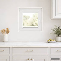 vidaXL Källarfönster inre färg vit RISOR 55 x 50 cm