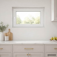 vidaXL Källarfönster inre färg vit RISOR 90 x 55 cm