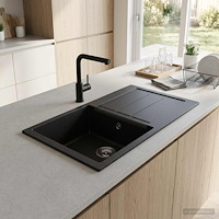 vidaXL Enkel diskho Granite 78 x 50 x 20 cm Grafit
