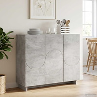 vidaXL Sideboard Betonggrå 85.5 x 31 x 75 cm Konstruerat trä