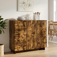 vidaXL Sideboard Rökt ek 85.5 x 31 x 75 cm Konstruerat trä
