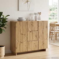 vidaXL Sideboard Artisan-ek 85.5 x 31 x 75 cm Konstruerat trä