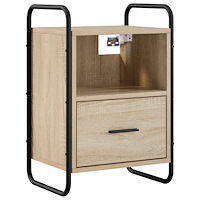 vidaXL Hängande Sängbord Sonoma-ek 40 x 30 x 60 cm Konstruerat trä