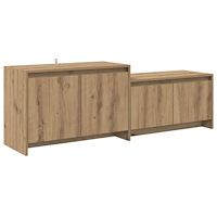 vidaXL TV-skåp 147 x 35 x 50 cm Artisan-ek Konstruerat trä
