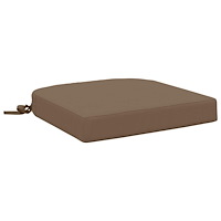 vidaXL 1-delad Sittkudde SOEST 100% Polyester Taupe 40 x 40 x 7 cm