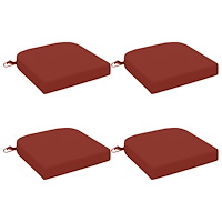 vidaXL 4-delade Sittkuddar SOEST 4 st 100% Polyester Röd