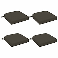 vidaXL 4-delade Sittkuddar SOEST 4 st 100% Polyester Antracit