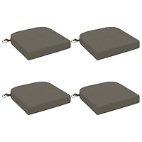 vidaXL 4-delade Sittkuddar SOEST 4 st 100% Polyester Grå