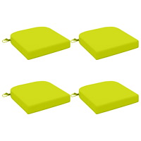 vidaXL 4-delade Sittkuddar SOEST 4 st 100% Polyester Klart grön.