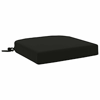 vidaXL 1-delad Sittkudde SOEST 100% Polyester Svart 40 x 40 x 7 cm