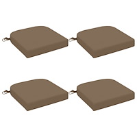 vidaXL 4-delade Sittkuddar SOEST 4 st 100% Polyester Taupe