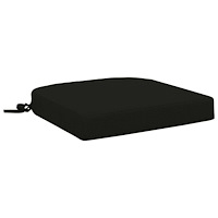 vidaXL 1-delad Sittkudde SOEST 100% Polyester Svart 45 x 45 x 7 cm