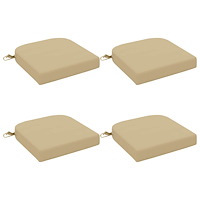 vidaXL 4-delade Sittkuddar SOEST 4 st 100% Polyester Beige