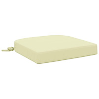 vidaXL 1-delad Sittkudde SOEST 100% Polyester Gräddvit 45 x 45 x 7 cm