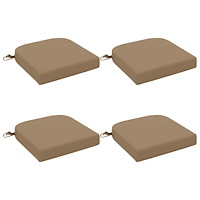 vidaXL 4-delade Sittkuddar SOEST 4 st 100% Polyester Taupe