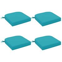 vidaXL 4-delade Sittkuddar SOEST 4 st 100% Polyester Turkos