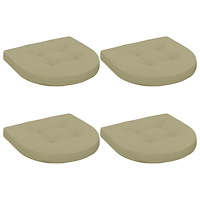 vidaXL 4-delade Sittdynor 4 st 100% Polyester Ljusgrön 40 x 40 x 5 cm