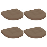 vidaXL 4-delade Sittdynor 4 st 100% Polyester Taupe 40 x 40 x 5 cm