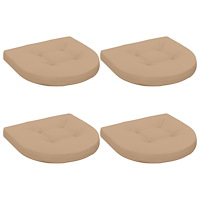 vidaXL 4-delade Sittdynor 4 st 100% Polyester Sand 40 x 40 x 5 cm