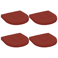 vidaXL 4-delade Sittdynor 4 st 100% Polyester Röd 40 x 40 x 5 cm