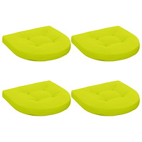 vidaXL 4-delade Sittdynor 4 st 100% Polyester Klart grön.