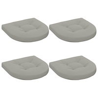 vidaXL 4-delade Sittdynor 4 st 100% Polyester Grå 40 x 40 x 5 cm