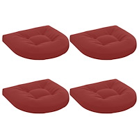 vidaXL 4-delade Sittdynor 4 st 100% Polyester Vinröd 40 x 40 x 5 cm