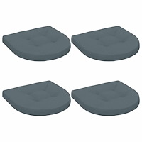vidaXL 4-delade Sittdynor 4 st 100% Polyester Blå 45 x 45 x 5 cm