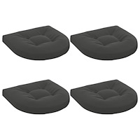 vidaXL 4-delade Sittdynor 4 st 100% Polyester Antracit 45 x 45 x 5 cm