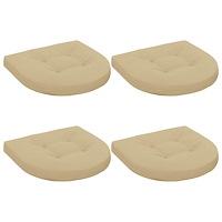 vidaXL 4-delade Sittdynor 4 st 100% Polyester Beige 45 x 45 x 5 cm