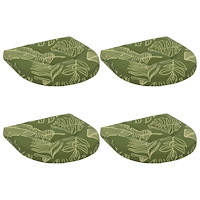 vidaXL 4-delade Sittdynor 4 st 100% Polyester Bladdesign