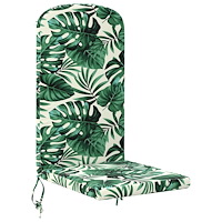 vidaXL Solsängkudde GEMERT 100% Polyester Bladmönster 47 x 131 x 5 cm