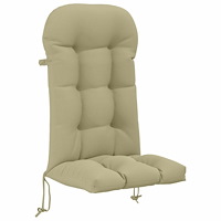 vidaXL Solsängkudde PUTTEN 100% Polyester Ljusgrön 48 x 112 x 10 cm