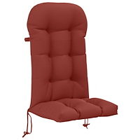 vidaXL Solsängkudde PUTTEN 100% Polyester Röd 48 x 112 x 10 cm