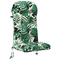 vidaXL Solsängkudde PUTTEN 100% Polyester Bladmönster 48 x 112 x 10 cm