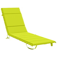 vidaXL Solstol Kudde GEMERT 100% Polyester Klart grön. 200 x 50 x 3 cm