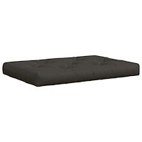 vidaXL Pallkudd VIANEN 100% Polyester Antracit 120 x 60 x 12 cm