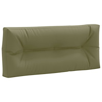 vidaXL Pallryggkudde VIANEN 100% Polyester Olivgrön 120 x 40 x 12 cm