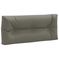 vidaXL Pallryggkudde VIANEN 100% Polyester Grå 120 x 40 x 12 cm
