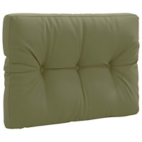 vidaXL Pallryggkudde VIANEN 100% Polyester Olivgrön 70 x 50 x 12 cm