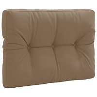 vidaXL Pallryggkudde VIANEN 100% Polyester Taupe 70 x 50 x 12 cm